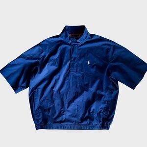 Ralph Lauren Polo Golf Men's Blue Quarter Zip Pullover Jacket Large Navy